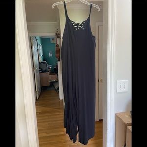 Black Flowy Romer / Jumpsuit by MSK size Large